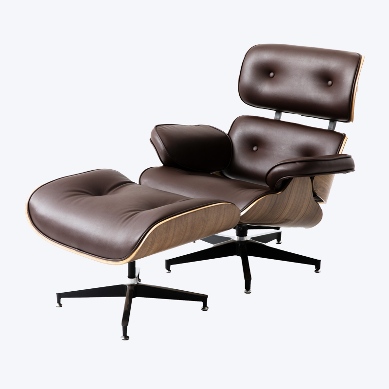 고전적인 eames 라운지용 의자 목제 라운지용 의자 및 오토만 GK85